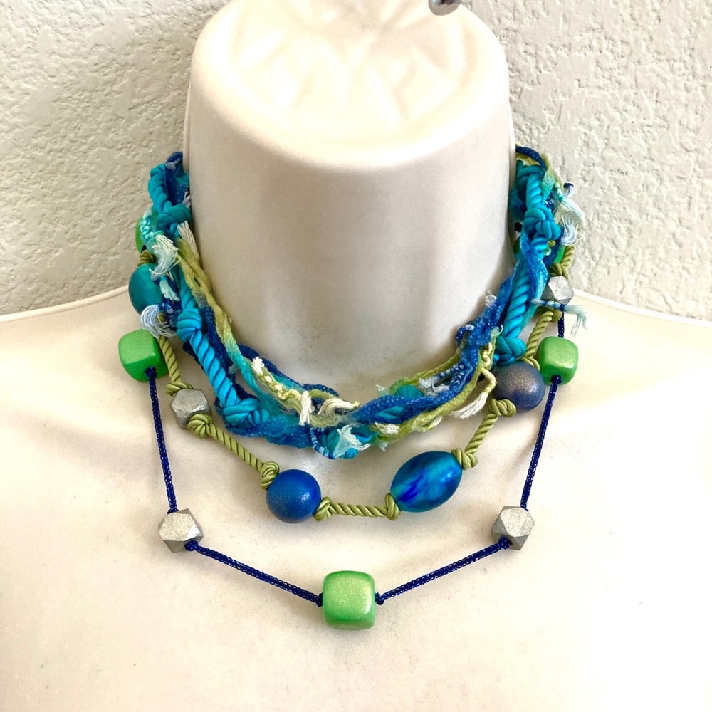 Mint Boho Style Chico’s Adjustable Length Necklace - image 3